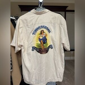 Tommy Bahama White Graphic Men's Shirt